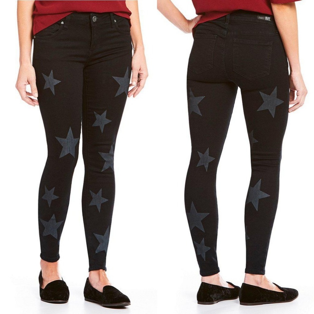 Kut From The Kloth Mia Toothpick Skinny Stars Sz 6